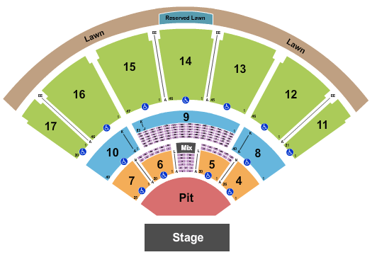 The MidFlorida Credit Union Amphitheatre Pierce The Veil Seating Chart